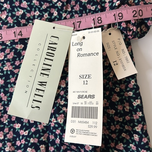 Caroline Wells floral button down maxi dress 12 - Picture 9 of 13